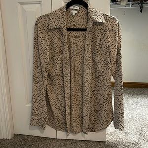 Animal print blouse